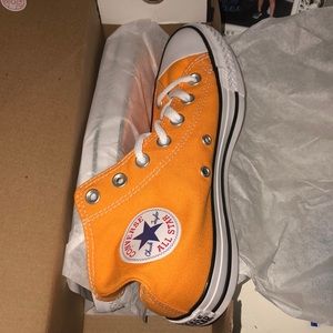 Orange Converse High Tops
